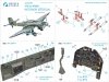 Quinta Studio QD32087 Ju87 D/G 3D-Printed & coloured Interior on decal paper (Trumpeter) 1/32